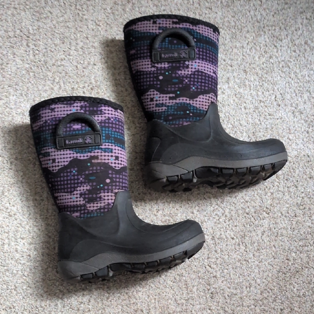 Kamik Toddler Girls Multicolor Waterproof Boots